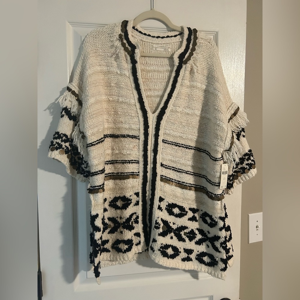 NWT Anthropologie poncho size XS/S